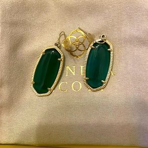 Kendra Scott green earrings